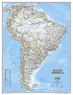 ACCESS EBOOK EPUB KINDLE PDF National Geographic South America Wall Map - Classic (Enlarged: 35.75 x
