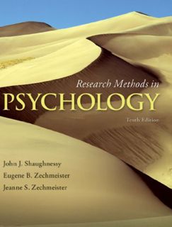 ACCESS [EPUB KINDLE PDF EBOOK] Research Methods In Psychology by  John Shaughnessy 💏