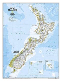 Read [EPUB KINDLE PDF EBOOK] National Geographic: New Zealand Classic Wall Map (23.5 x 30.25 inches)