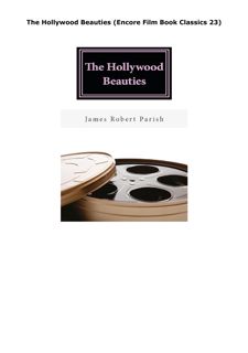 PDF The Hollywood Beauties (Encore Film Book Classics 23)