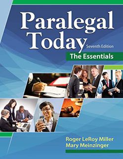 [View] [EBOOK EPUB KINDLE PDF] Paralegal Today: The Essentials by  Roger LeRoy Miller &  Mary Meinzi
