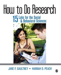 [Get] EPUB KINDLE PDF EBOOK How To Do Research: 15 Labs for the Social & Behavioral Sciences by  Jan
