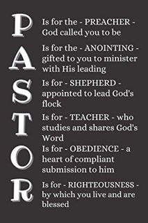 [View] PDF EBOOK EPUB KINDLE Pastor: Definition Notebook With 120 Lined Pages, A Great Appreciation