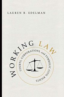 GET [PDF EBOOK EPUB KINDLE] Working Law: Courts, Corporations, and Symbolic Civil Rights (Chicago Se