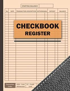 View EPUB KINDLE PDF EBOOK Checkbook Register: checkbook transaction register for Small Business & P