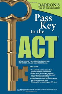 [GET] [EPUB KINDLE PDF EBOOK] Pass Key to the Act by  George Ehrenhaft Ed. D.,Frederick Obrecht M.A.