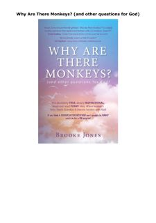 Pdf (read online) Why Are There Monkeys? (and other questions for God)