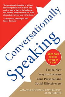 READ [EPUB KINDLE PDF EBOOK] Conversationally Speaking: Tested New Ways to Increase Your Personal an