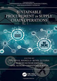 Read EBOOK EPUB KINDLE PDF Sustainable Procurement in Supply Chain Operations (Mathematical Engineer