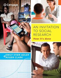 [Get] PDF EBOOK EPUB KINDLE An Invitation to Social Research: How It's Done by  Emily Stier Adler &