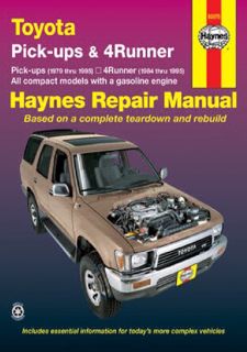 get⚡[PDF]❤ Read [PDF] Toyota Pick-ups (79-95), 4Runner (84-95) & SR5 Pick-up (79-95) Haynes Repair
