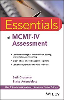 [ACCESS] PDF EBOOK EPUB KINDLE Essentials of MCMI-IV Assessment (Essentials of Psychological Assessm