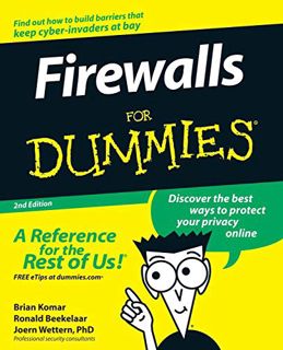 Access EPUB KINDLE PDF EBOOK Firewalls For Dummies by  Brian Komar,Ronald Beekelaar,Joern Wettern 🖊