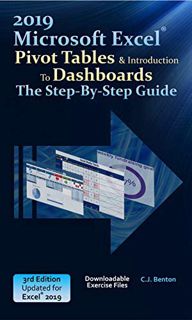 Get KINDLE PDF EBOOK EPUB Excel 2019 Pivot Tables & Introduction To Dashboards The Step-By-Step Guid