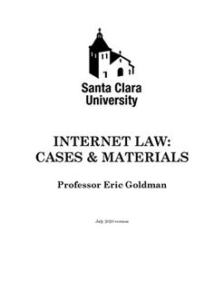 Get [EBOOK EPUB KINDLE PDF] Internet Law: Cases & Materials (2020 Edition) by  Eric Goldman 📕
