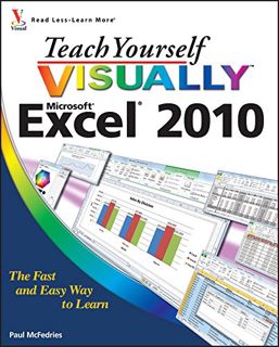 [VIEW] PDF EBOOK EPUB KINDLE Teach Yourself VISUALLY Excel 2010 by  Paul McFedries 📁