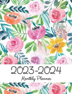 Access [KINDLE PDF EBOOK EPUB] 2023-2024 Monthly Planner: A Large Minimalist Two Year Planner with W