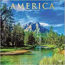 [View] [EPUB KINDLE PDF EBOOK] America | 2023 12 x 24 Inch Monthly Square Wall Calendar | Foil Stamp