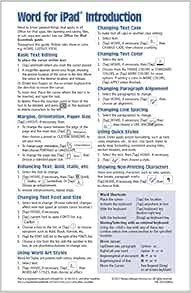 [VIEW] [KINDLE PDF EBOOK EPUB] Microsoft Word for iPad Quick Reference Guide: Introduction (Cheat Sh