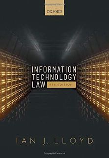 [VIEW] KINDLE PDF EBOOK EPUB Information Technology Law by  Ian Lloyd 📙