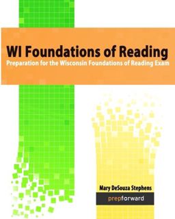 [View] [EBOOK EPUB KINDLE PDF] WI Foundations of Reading: Preparation for the Wisconsin Foundations