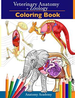 VIEW KINDLE PDF EBOOK EPUB Veterinary & Zoology Coloring Book: 2-in-1 Compilation | Incredibly Detai