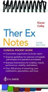 [Access] KINDLE PDF EBOOK EPUB Ther Ex Notes: Clinical Pocket Guide by  Carolyn Kisner PT  MS &  Lyn