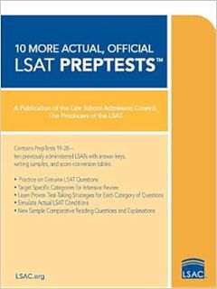 [GET] [PDF EBOOK EPUB KINDLE] 10 More, Actual Official LSAT PrepTests: (PrepTests 19–28) (Lsat Serie
