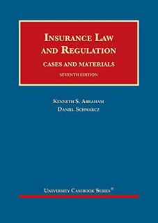 [Get] [EPUB KINDLE PDF EBOOK] Insurance Law and Regulation, Cases and Materials (University Casebook