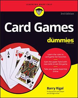 VIEW [EBOOK EPUB KINDLE PDF] Card Games For Dummies by  Barry Rigal 💖