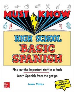 Read PDF EBOOK EPUB KINDLE Must Know High School Basic Spanish by  Jean Yates ✅
