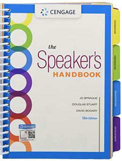 [READ] [EPUB KINDLE PDF EBOOK] The Speaker's Handbook, Spiral bound Version by  Jo Sprague,Douglas S