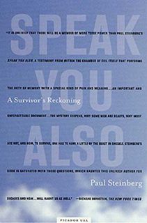 [READ] [EBOOK EPUB KINDLE PDF] Speak You Also: A Holocaust Memoir by  Paul Steinberg &  Linda Coverd