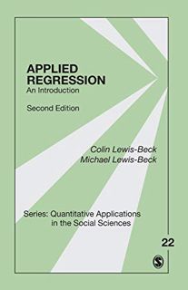 [GET] EBOOK EPUB KINDLE PDF Applied Regression: An Introduction (Quantitative Applications in the So