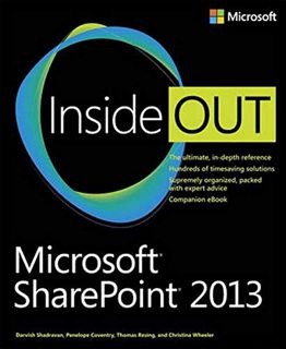 View [EPUB KINDLE PDF EBOOK] Microsoft SharePoint 2013 Inside Out by  Darvish Shadravan,Penelope Cov