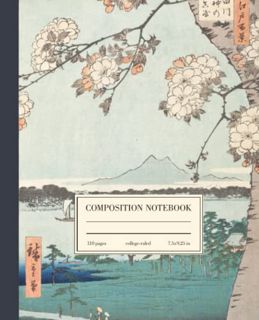 View [EBOOK EPUB KINDLE PDF] Composition Notebook College Ruled: Japanese Nature Landscape Vintage I