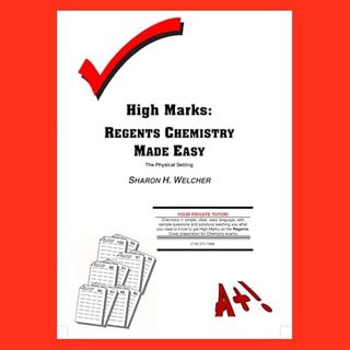 [VIEW] [PDF EBOOK EPUB KINDLE] High Marks: Regents Chemistry Made Easy; the Physical Setting by  Sha