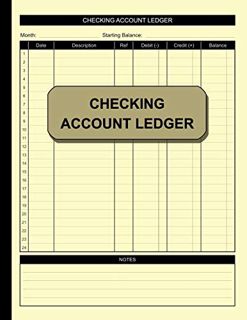 [Read] EBOOK EPUB KINDLE PDF Checking Account Ledger: Simple Accounting Ledger for Bookkeeping Check
