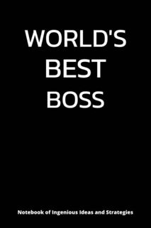 GET [KINDLE PDF EBOOK EPUB] World's Best Boss Notebook:: Funny Office Journal for Coworkers or Boss.