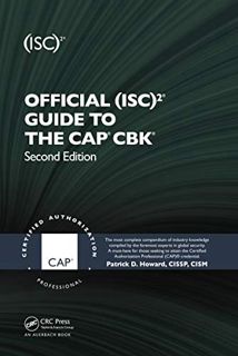 [Read] PDF EBOOK EPUB KINDLE Official (ISC)2 Guide to the CAP CBK ((ISC)2 Press) by  Patrick D. Howa