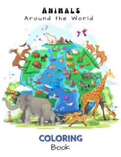 Access [EPUB KINDLE PDF EBOOK] Animals Around the World: Coloring Book by  Adriana d'Avila 📃