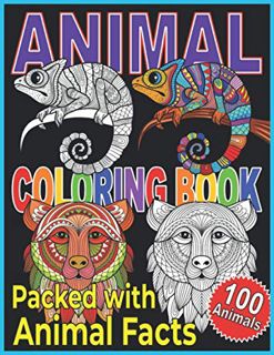 Get KINDLE PDF EBOOK EPUB Animal Coloring Book: Animal Coloring Book For Kids. A Color, Discover, an