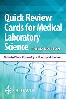 [View] KINDLE PDF EBOOK EPUB Quick Review Cards for Medical Laboratory Science by  Valerie Dietz Pol