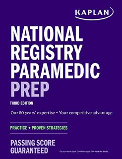 View [EBOOK EPUB KINDLE PDF] National Registry Paramedic Prep: Practice + Proven Strategies (Kaplan