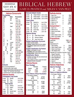 [Read] KINDLE PDF EBOOK EPUB Biblical Hebrew Laminated Sheet (Zondervan Get an A! Study Guides) by