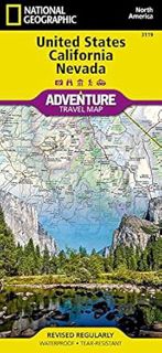 Get EPUB KINDLE PDF EBOOK United States, California and Nevada Map (National Geographic Adventure Ma
