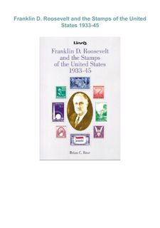 Download ⚡️[EBOOK]❤️ Franklin D. Roosevelt and the Stamps of the United States 1933-45