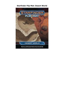 Pdf (read online) Starfinder Flip-Mat: Desert World