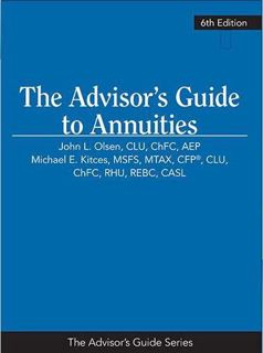 READ [PDF] The Advisor?s Guide to Annuities, 6th Edition
