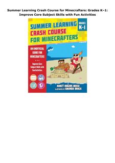 Ebook (download) Summer Learning Crash Course for Minecrafters: Grades K–1: Improve Core Subjec